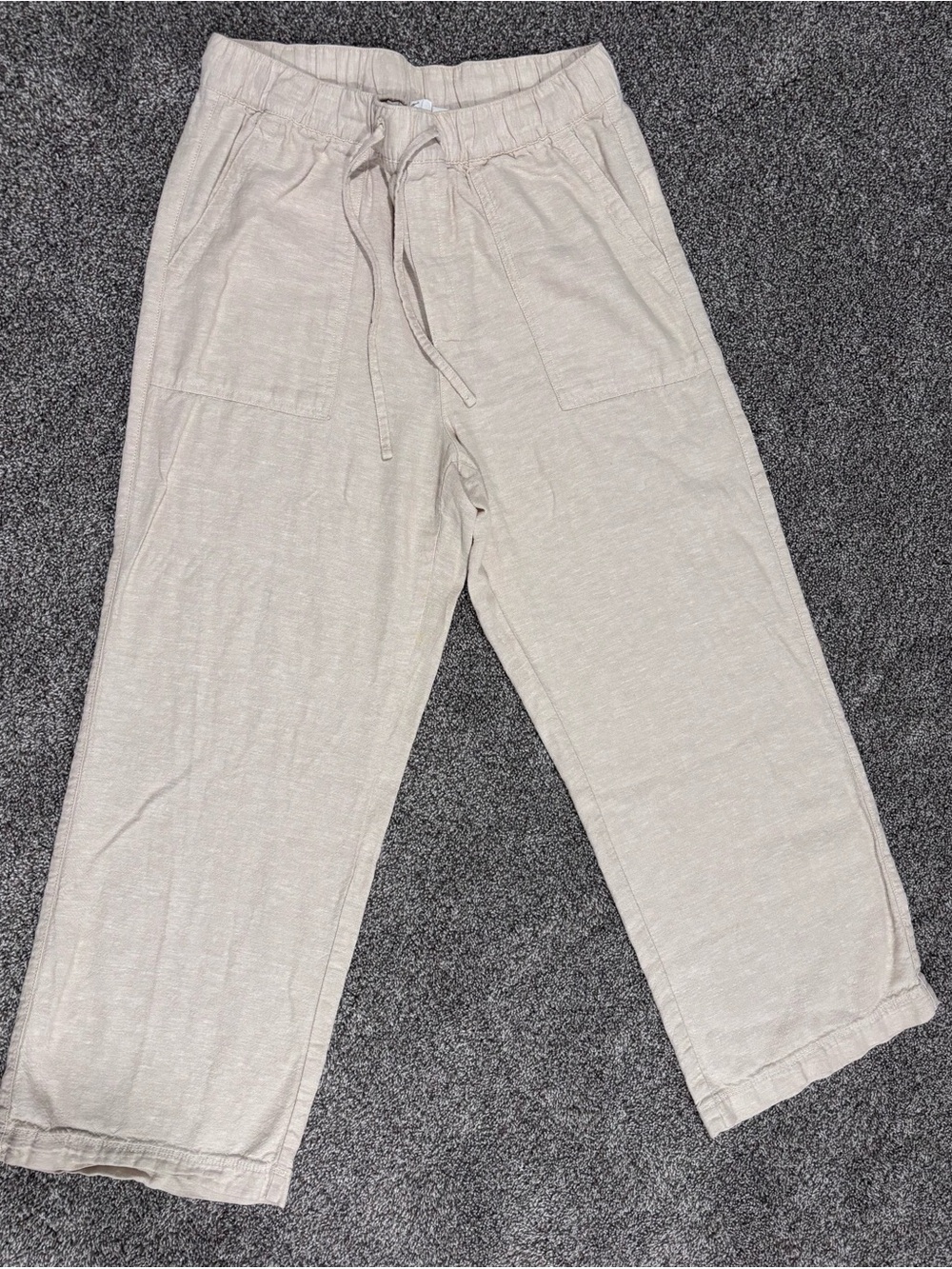 GAP Women's Light Beige Drawstring Sweatpants